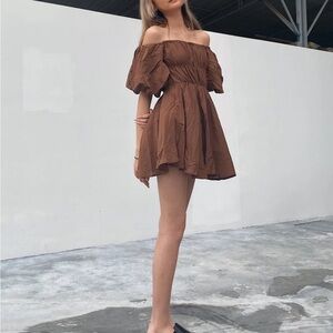 Princess Polly Brown Princess Dress